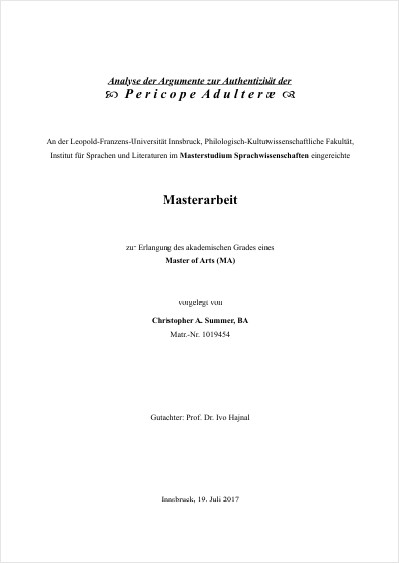 Pericope Adultarae